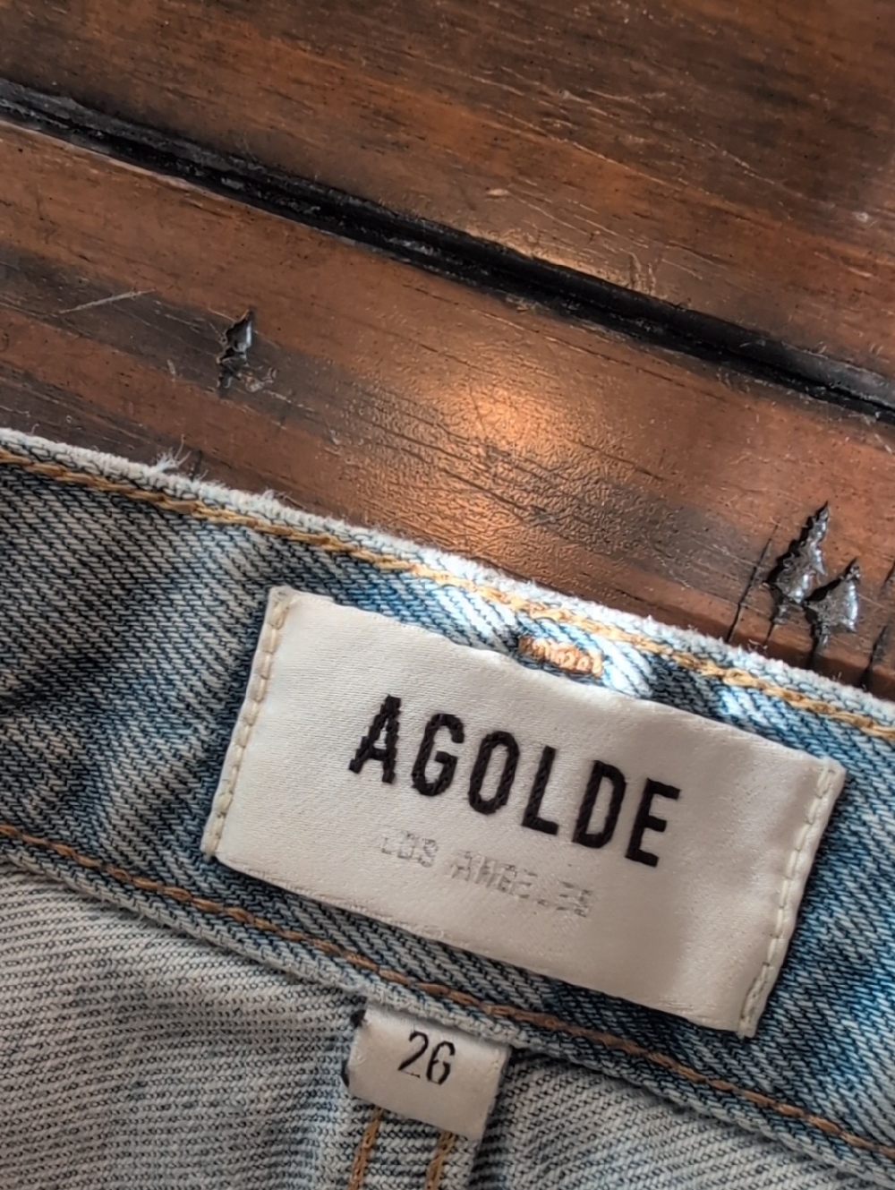 Agolde 90's Pinch Waist Distressed Straight Leg Jeans - Picture 8 of 12